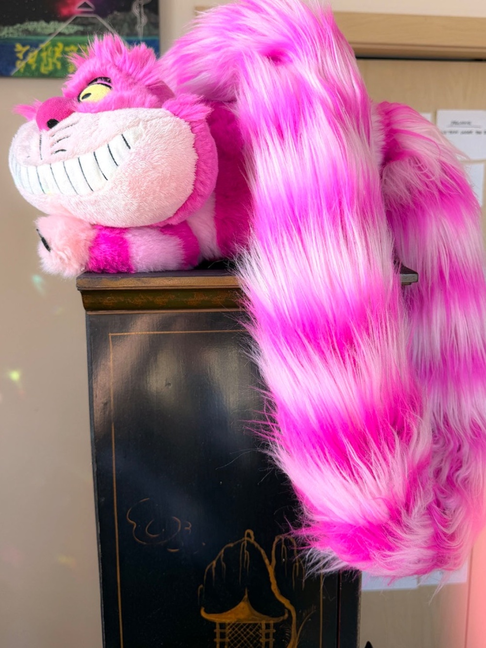 Disney Parks Cheshire Cat Plush 56" Long Boa Tail Alice in Wonderland (43" Tail) - Picture 3 of 6
